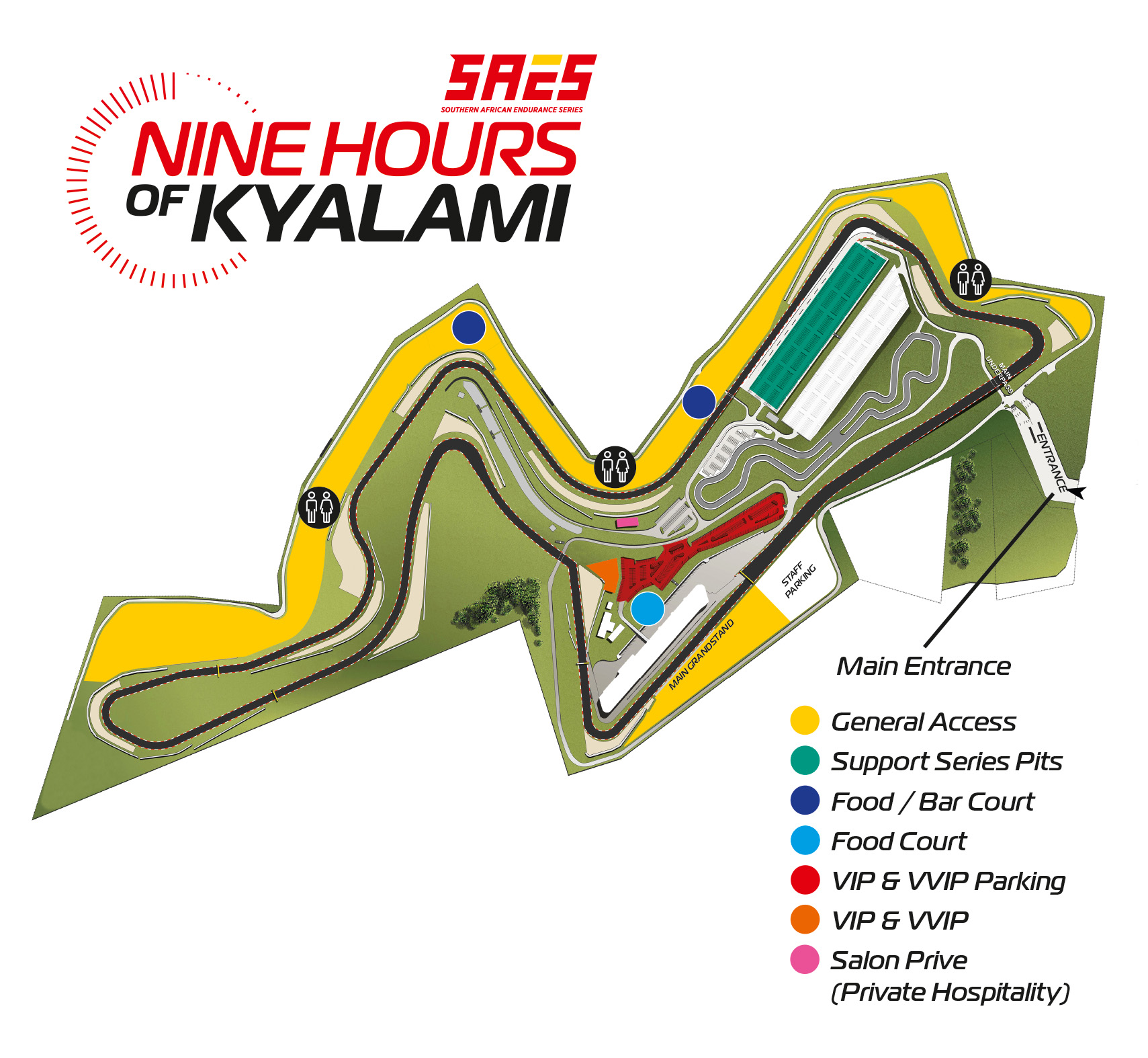 Nine Hours of Kyalami Map